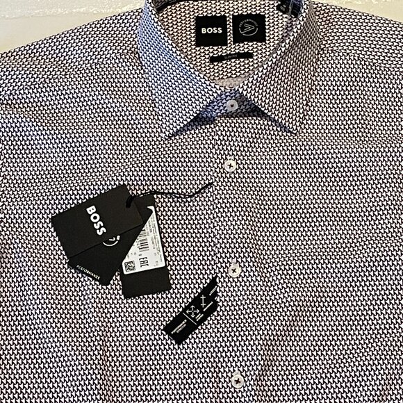 Hugo Boss Slim Fit 15.5/39 Performance Dress Shirt NWT - Picture 3 of 7